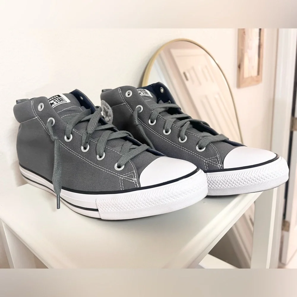 CONVERSE CHUCK TAYLOR ALL STAR GRAY SNEAKERS - Picture 8 of 13